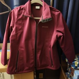 Columbia Plus Size Softshell Purple Jacket 2X